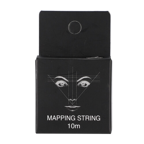 Hypoallergenic Cosmetic Grade Pigment Microblading String Pre-Inked Brow Mapping Thread Detoxifying Bamboo Charcoal Thin String Measuring Tool for