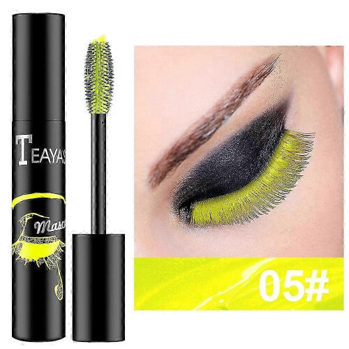 (Fluorescent Green) Copper Mascara Eyes Makeup Lengthening Waterproof Volumizing Curlin...