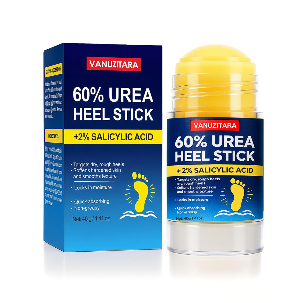 Cream Urea Foot 60% With 2% Salicylic Acid Callus Remover Stick For Dry Cracked Feet Hands 1.41Oz