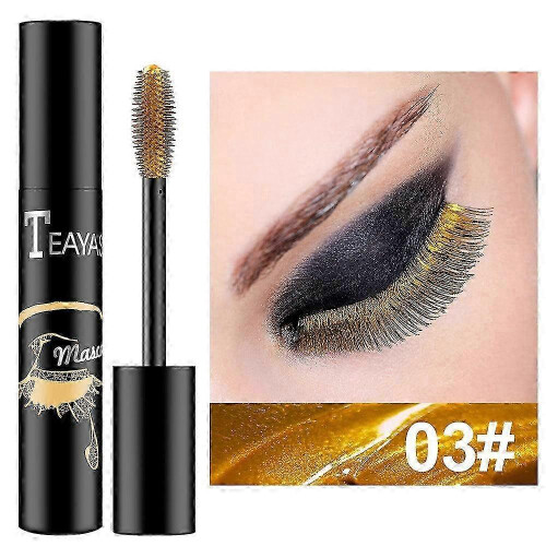 (Gold) Copper Mascara Eyes Makeup Lengthening Waterproof Volumizing Curlin...