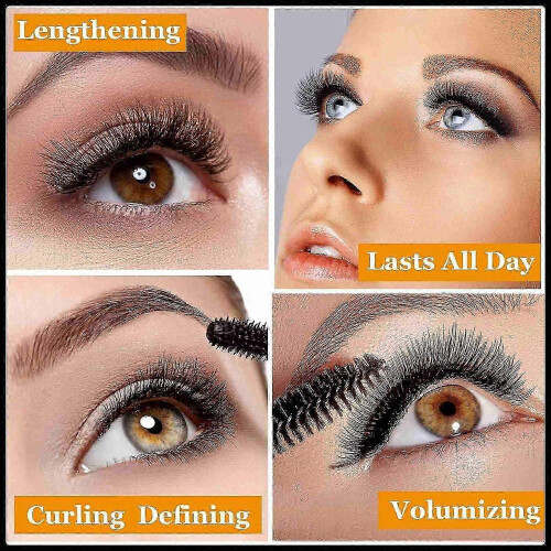 (Black) Copper Mascara Eyes Makeup Lengthening Waterproof Volumizing Curlin... 2