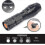 High Power Led Flashlight Set with 18650 Rechargeable Batteries,wit... 4