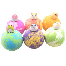 Planet Bath Bombs with Toys, ColorChanging Moisturizing Formula, 6 Pcs Gift Set for Kids