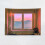 (1.3*1.5m, 3) Window View Tree Wall Hanging Tapestry Blanket Decor Bedspread Background Room 1