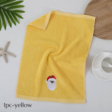 (1pc-yellow) Vintage Holiday Towel Christmas Santa Reindeer Ornament Uses for Kitchen & Bathroom