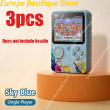 (single Blue 3pcs) handheld retro game console new two player FC handheld console classic Little Overlord mini mini childhood nostalgic version