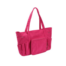 Sac de fil, sac de projet artisanal, sac de projet de-Rose rouge