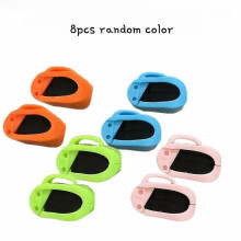 (8pcs random color) High Elasticity Fishing Rod Clips Set Pressure Resistant Band Uses for Pole Carrier Tangle Free Storage