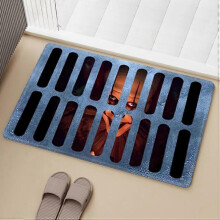 (IT 1) Doormat Bathroom Mat Horror Movie Halloween It Freddy Krueger Joker