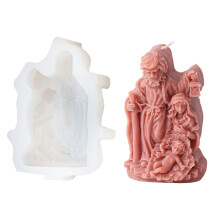 Religious Sculpture Silicone Candle Molds for Epoxy-stick jesus