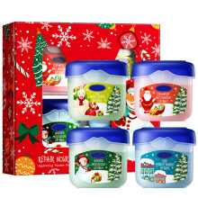 Lip Balm Set of 4 Deep Hydrating Moisturizing Gift for Dry Lips Multicolor Holiday Collection