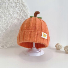 (orange) Winter Knitted Beanie Hat Halloween Baby Hat Cute Baby Pumpkin Hat Boys Girls