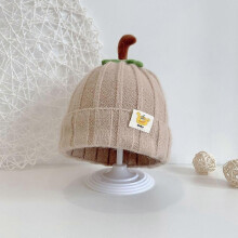 (white) Winter Knitted Beanie Hat Halloween Baby Hat Cute Baby Pumpkin Hat Boys Girls