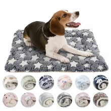 (XS 32X25CM, Navy Blue 04) WARM PET BLANKET PAD CAT DOG BED SOFT FLEECE MAT WARM THERMAL RUG Pet Beds