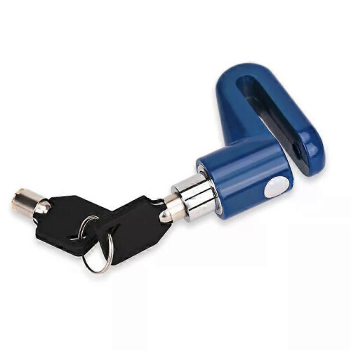 (Bleu) Motorcycle Security Lock, Disc Brake, Riding Equipment, Motorcycle Accessories