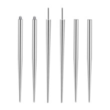 6PCS Piercing Taper Kit In Stainless Steel, Hypoallergenic Nose Ear Septum Tools For Safe Jewelry Change – Universal Sizes 16G+18G