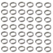 200 anneaux porte-clés, anneaux brisés de 1 mm, mini anneaux brisés à double boucle pour la fabrication de bijoux, la réparation de bracelets,