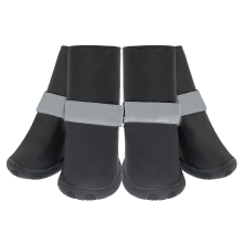 Paw Protectors For Outdoor Enthusiasts, Anti-Slip Dog Booties With Reflective Design, Perfect For Winter Snow Shoes, Fleece Lined For Extra Warmth, Ru