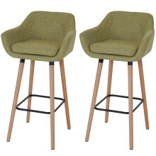 2er-Set Barhocker Vaasa T381, Barstuhl Tresenhocker