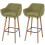 2er-Set Barhocker Vaasa T381, Barstuhl Tresenhocker 1