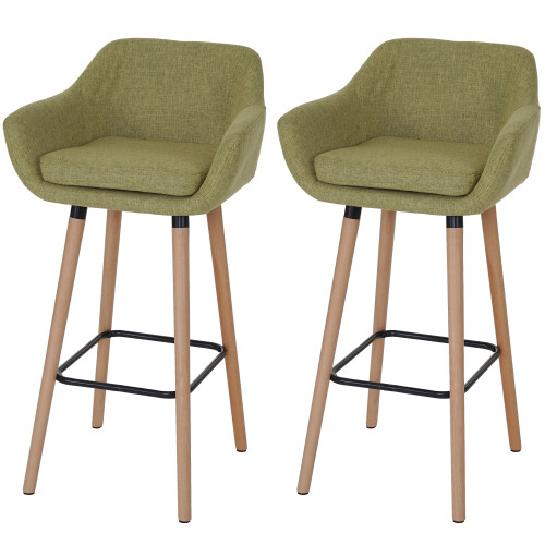 2er-Set Barhocker Vaasa T381, Barstuhl Tresenhocker