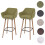 2er-Set Barhocker Vaasa T381, Barstuhl Tresenhocker 6