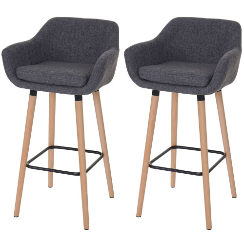 2er-Set Barhocker Vaasa T381, Barstuhl Tresenhocker