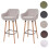 2er-Set Barhocker Vaasa T381, Barstuhl Tresenhocker 6