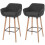 2er-Set Barhocker Vaasa T381, Barstuhl Tresenhocker 1