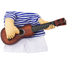 Cat Costumes, Breathable Material for Daily Use, Soft Comfortable Funny Pets Clothing for Halloween, Guitarist Outfit Perfect for Christmas Cosplay