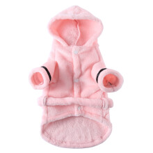 Stylish Pet Bathrobe, Fast Drying Dog Drying Robe with Hooded Design for Warmth, Adjustable Belt Ensuring Comfortable Fit