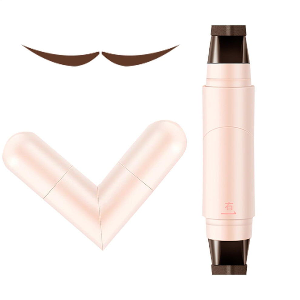 Brown Winged Eyeliner Stamp Pen Waterproof Dual Tip Smudge Proof Precise Winged Stamp For Makeup