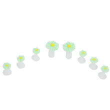 Daisy Flower Design Silicone Toe Separator, Nail Art Tools Pedicure Manicure Tool Reusable Toe Spacer Soft Comfortable Fit, Fixed Toe Position Premiu