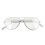 Vintage τετράγωνα γυαλιά ηλίου Aviator, μοντέρνο τετράγωνο σκελετό, φακοί anti blue ray με 4