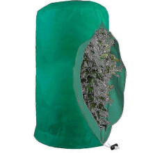 (M-80x100cm, Green) Frost Protection Bags For Plants, Reusable Plant Protection Cover With Drawstring, Garden Fleece Bags Winter