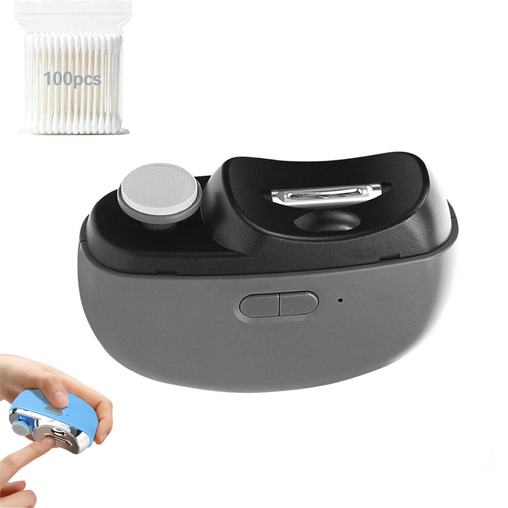 Light Electric Nail Clipper For Thick Nails With Led Usbc Fast Charging, Ergonomic Curved Head