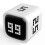 (WHITE) Adjcomtable Cube Pomodoro Timer - 5/25/10/60 Minute Countdowns, Settings - Pacome, Resume, Silent, Vibrate & Sound Alarm Timer 1