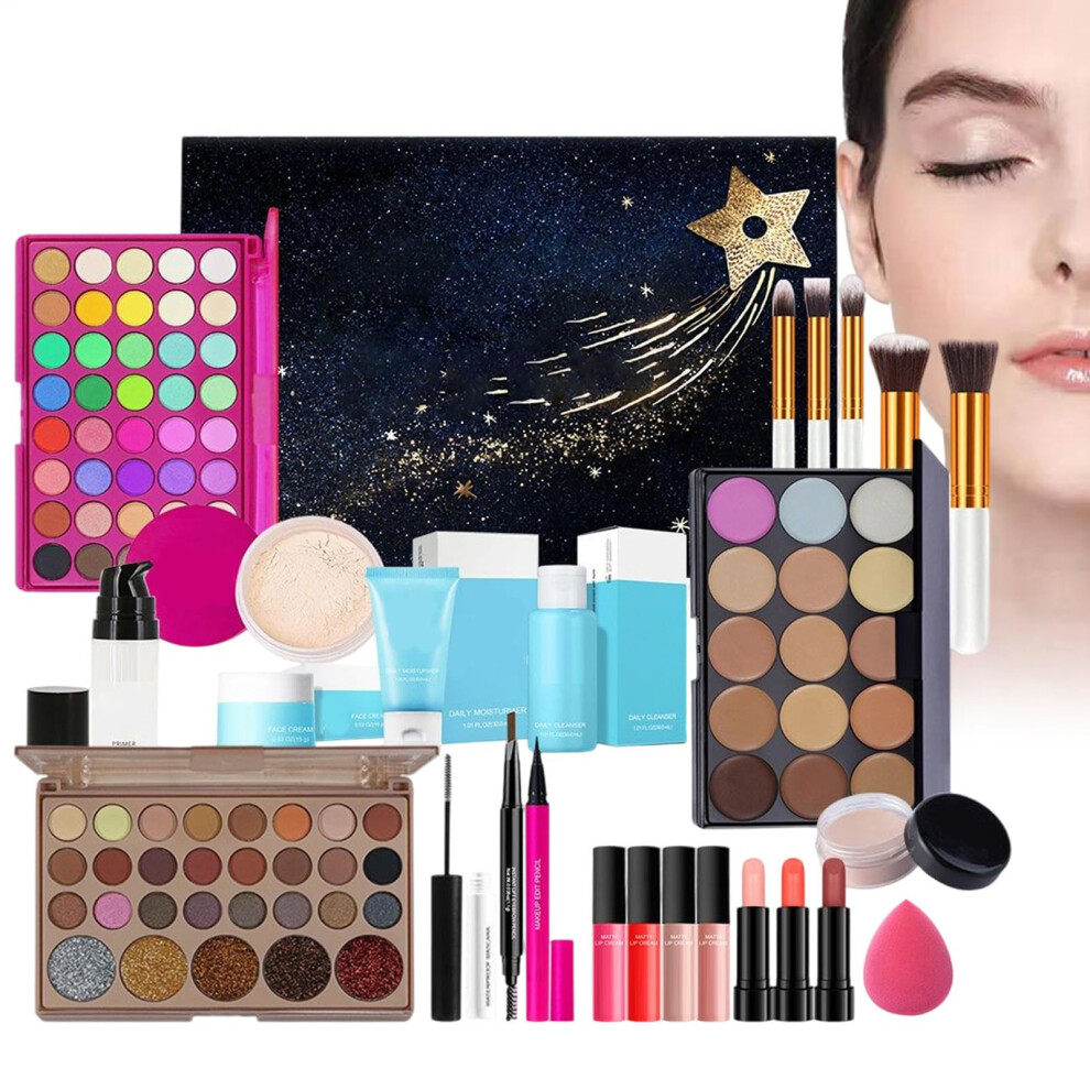 Makeup Kit with Waterproof LongLasting Pigments, TravelFriendly Palette for Women Beginners Gift