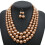 Conjunto de colar statement com pérolas artificiais, colar de pérolas grandes e robustas, elegante e sofisticado, com pérolas simuladas e design 5