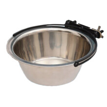 Anpassungsfähiger Fütterungsbegleiter: Edelstahl-Tierstallnäpfe, abnehmbares Design mit Aufhängevorrichtung und Kippschutz für sichere