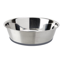 Elegancia para la comida de mascotas, durabilidad del acero inoxidable y diseño higiénico para tus amigos peludos, base antideslizante resistente a