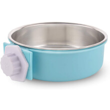 Hanging Pet Cage Bowl, Removable Stainless Steel Bowl For Easy Cleaning, Scratch Resistance, Promote Digestion, Multifunctional Pet Bowl For Various P