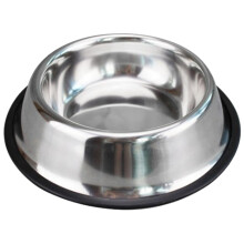 Gesunder Edelstahl-Futternapf für Haustiere, kippsicheres Design, rutschfester Futternapf für Welpen, Hunde, Katzen und Kätzchen, rostfrei,