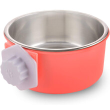 Hanging Pet Cage Bowl, Removable Stainless Steel Bowl For Easy Cleaning, Scratch Resistance, Promote Digestion, Multifunctional Pet Bowl For Various P