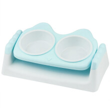 Un banchetto degno di un re, ciotola rialzata in ceramica per cani con supporto antiscivolo, rialzata per una digestione ottimale, design semiaperto