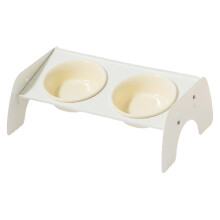 Comedero elevado de cerámica para perros, material cerámico de primera calidad, para la protección del cuello y las articulaciones, cuencos dobles