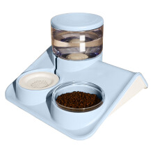 Automatic Pet Feeder & Waterer Set For Small To Large Pets, Upgrade Water Bowl With Double Filter Ensures Fresh Water, Easy Detachable Design, Food Gr
