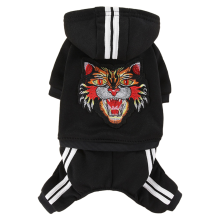 Pet Outfit, Professional Sports Hoody, Soft Cotton Material, 4-Legs, Winter Clothes, Skull Print, Jumpsuit Pajamas for Small Dogs, Cats, Dachshund, Te