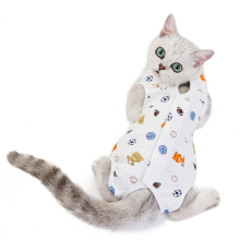 Traje de recuperación para mascotas, tejido de algodón suave y transpirable para bebés, elástico y que permite libertad de movimiento,