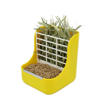 Pet Accessory For Small Animals, Durable And Safe Materials, Perfect Hay Feeder With Bowl For Rabbits, Chinchillas, And Guinea Pigs, Thoughtful Design